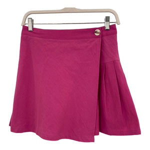 How.Very.Loved Pink Mini Skirt‎ with Side Pleat Sz M